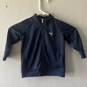 Puma Navy Blue Zip Up Jacket Size 24M